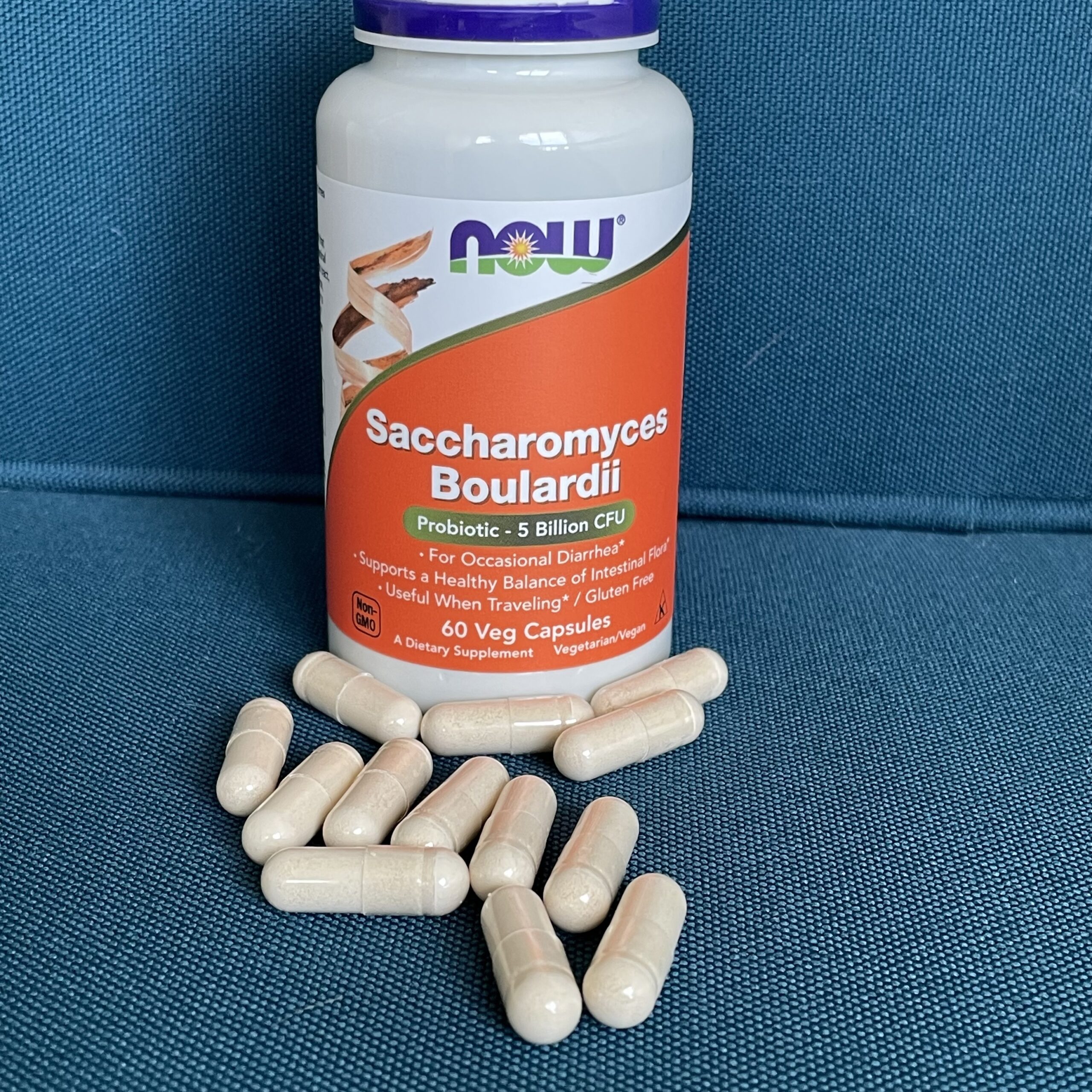 bottle of s boulardii with capsules